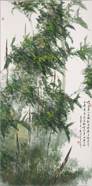 咬定青山不放松图轴