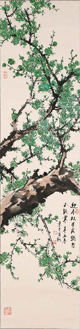 迎春故早发图轴